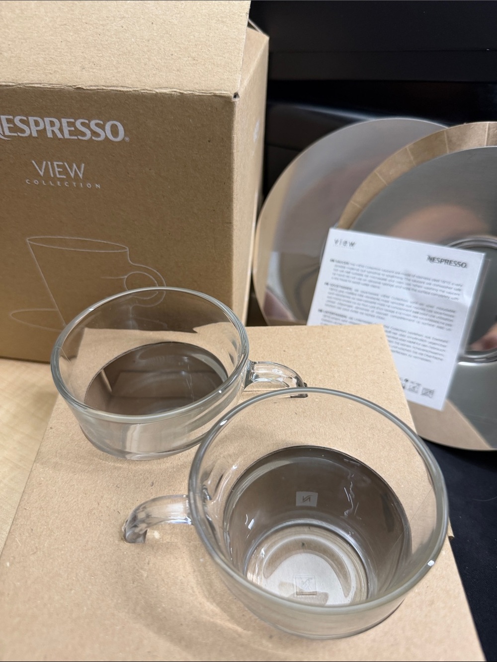 Nespresso Clear Glass Espresso Cups - View Collection